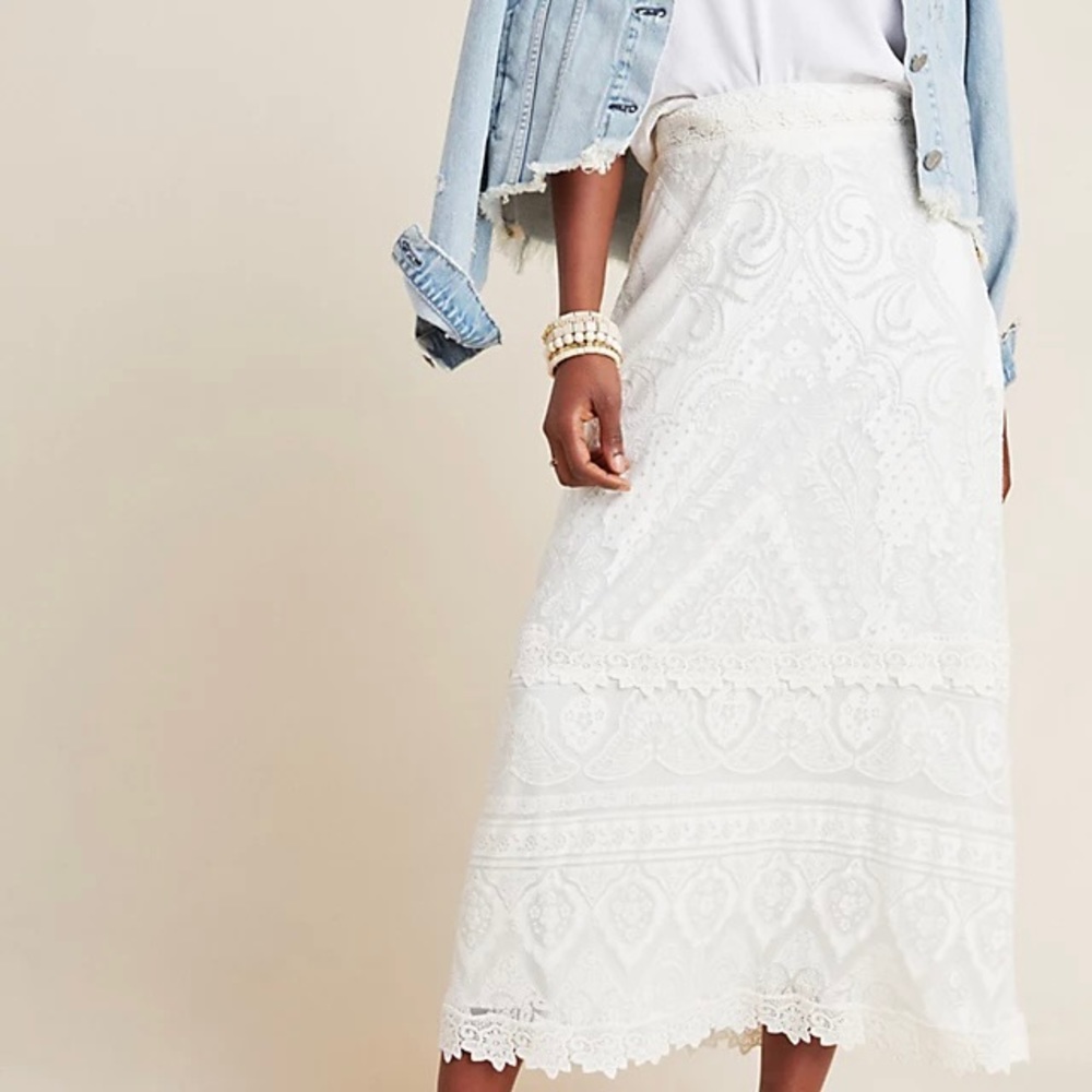 Anthropologie Farm Rio Stacie Maxi Skirt XS
